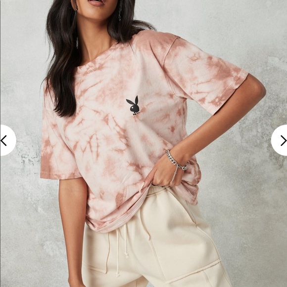 Playboy Stone Tie Dye Oversized T-Shirt - Picture 6 of 9